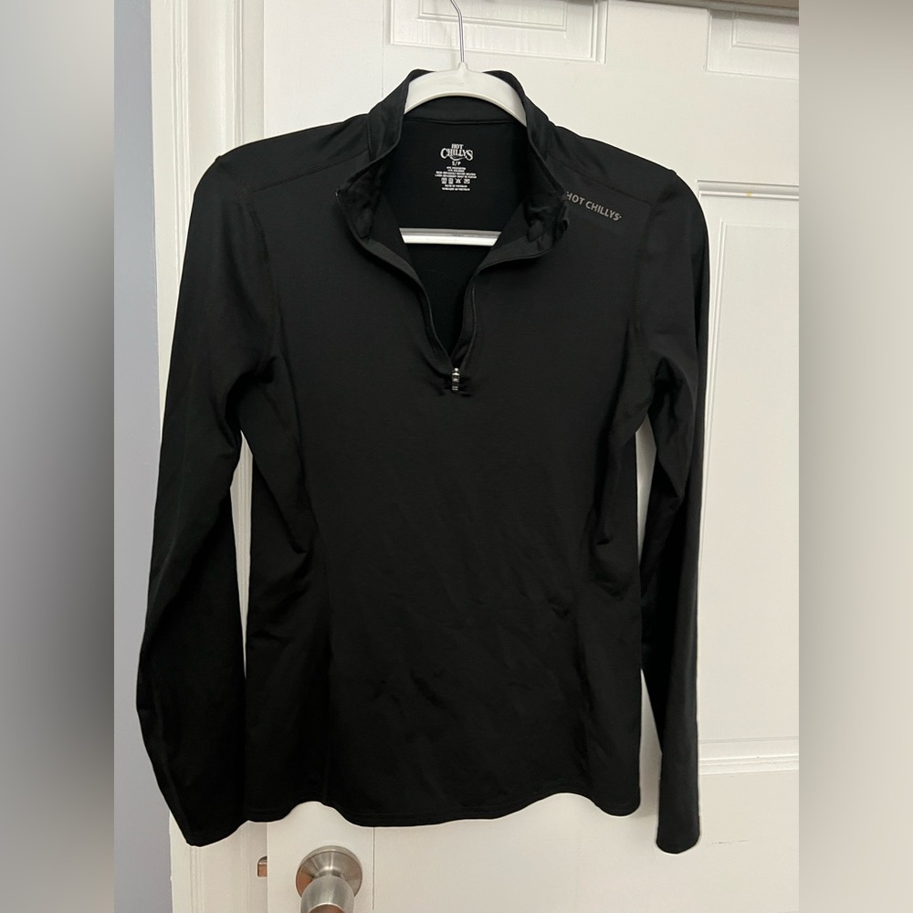 Hot Chillys Black Winter Thermal Base Layer Top Size S and Bottoms Size M